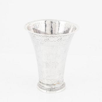 A Swedish Silver Beaker, mark of Per Schotte, Vadstena 1769.