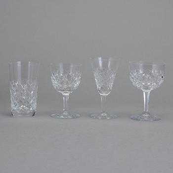 GLASSERVIS, 40 delar, "Briljant", Åfors, 1900-tal.