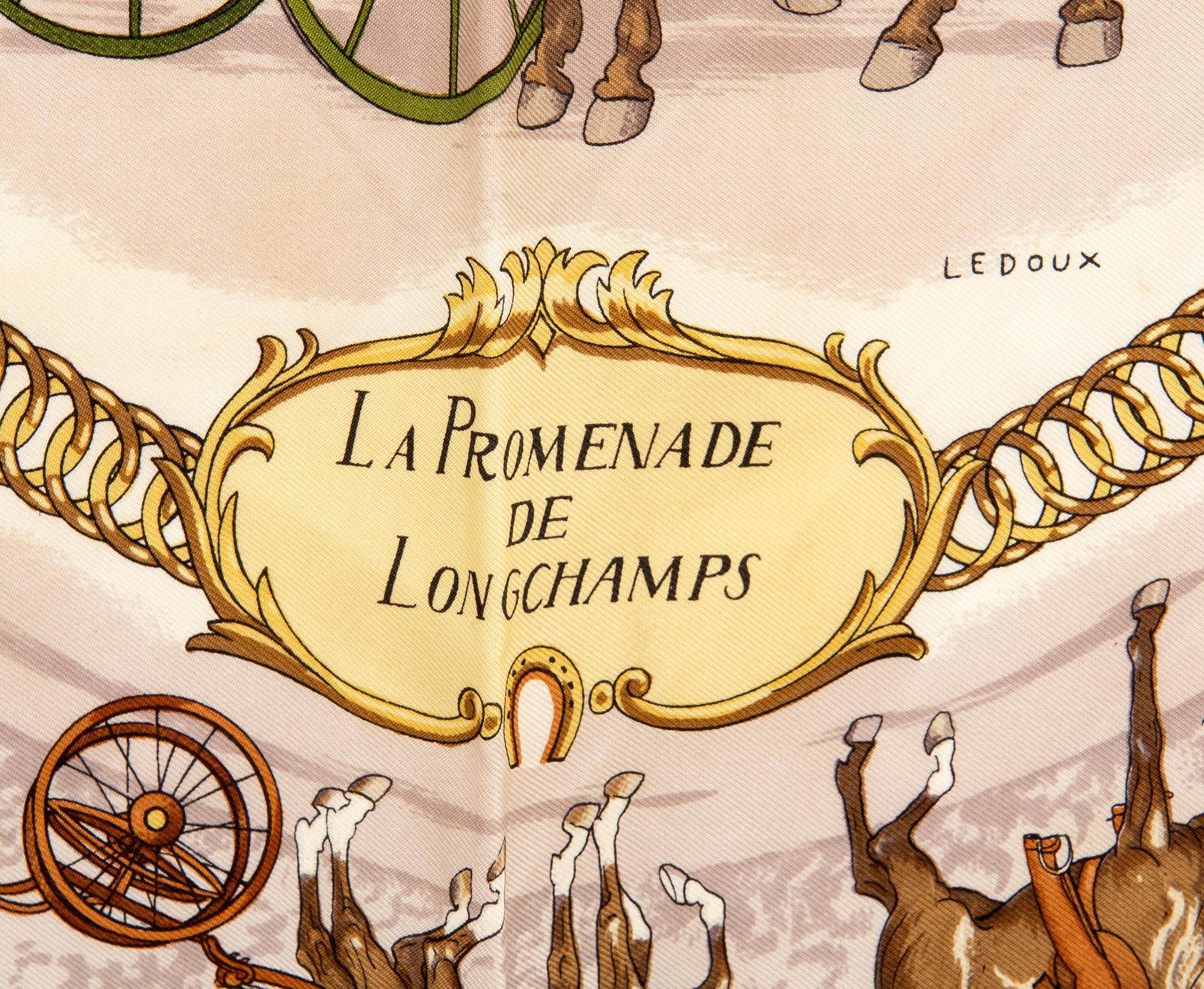 Hermès, scarf, "La Promenade de Longchamps".
