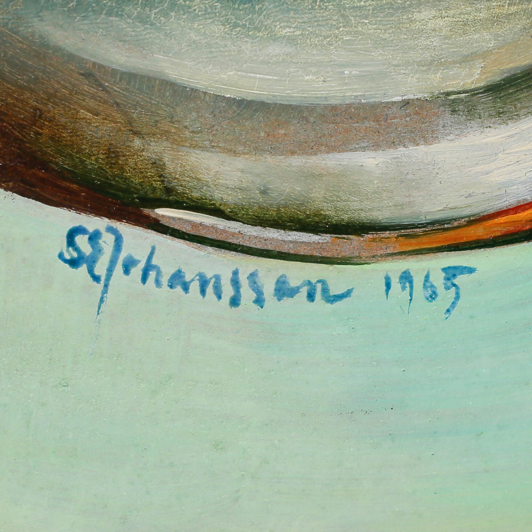 SVEN ERIK JOHANSSON, gouache på pannå, signerad och daterad 1965.