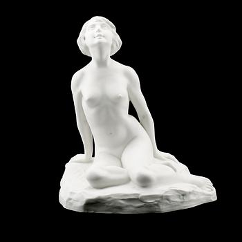 FIGURIN, parian, "Crocus", Alice Nordin, Gustafsberg 19171900-talets början.