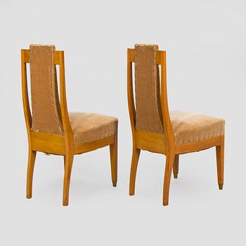 Adolf Koskinen, table and 4 chairs, for Elias Hollo Puunjalostustehdas, 1910s/1920s.