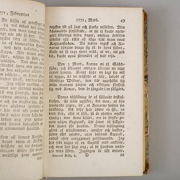 A book  Samuel Hearne, Edvard Umfreville m. fl. Stockholm 1798.