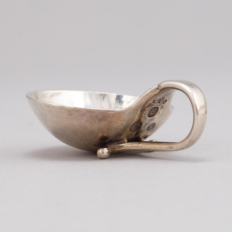 Georg Jensen, saltkar, 4 st, silver, Danmark, första halvan av 1900-talet.