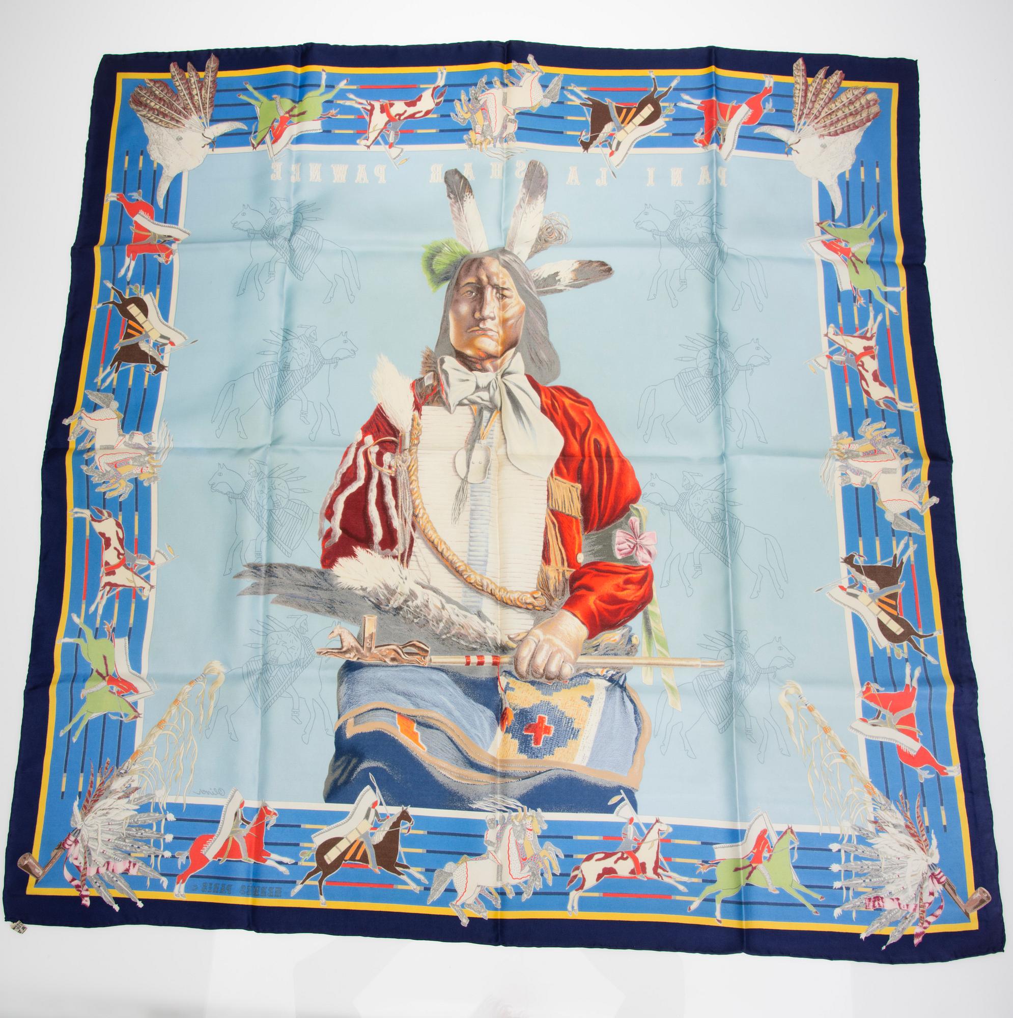 SCARF, "Pani la Shar Pawnee", Hermès.