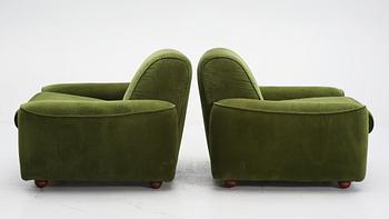 FÅTÖLJER, ett par, 1960-tal.