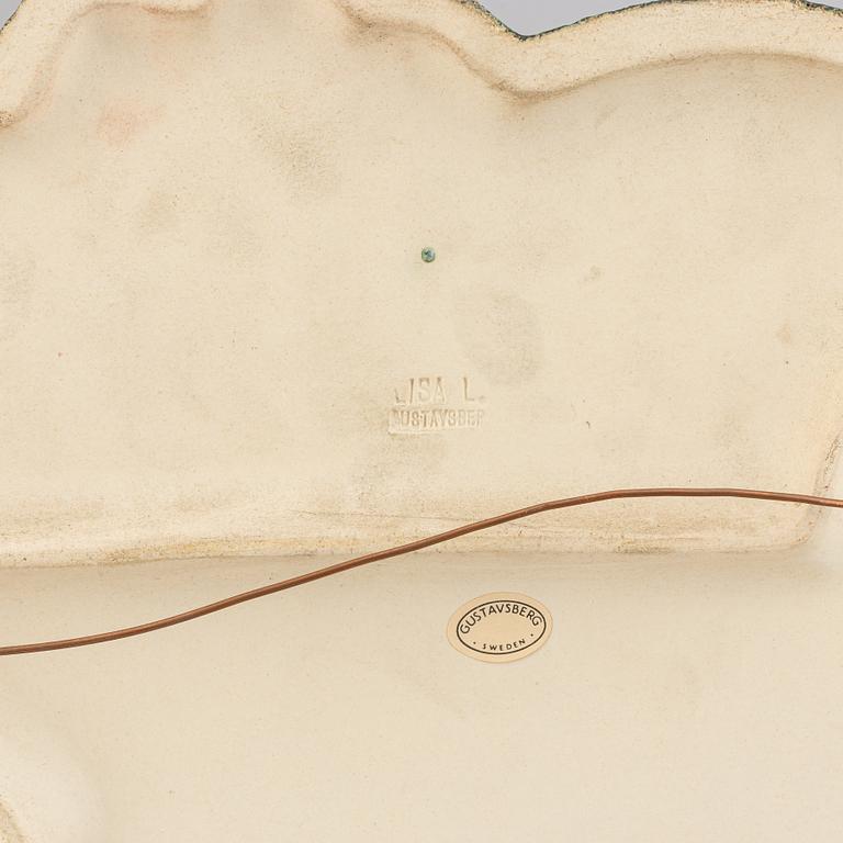 LISA LARSON, a stoneware wall placquer, Gustavsberg.