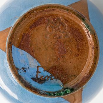 Alfred William Finch, maljakko, keramiikkaa, Iris noin 1900.