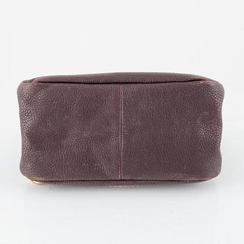 Mulberry, a burgundy leather handbag.