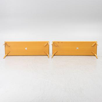 Bruno Mathsson, two 'Annika' tables, Bruno Mathsson International, Värnamo, Sweden.
