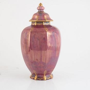 Josef Ekberg, an urn with cover, Gustavsberg 1930.