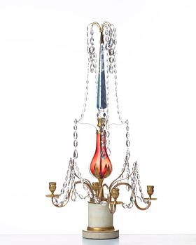 A Russian four-light girandole, late 18th century.