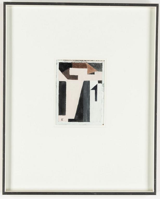 Sixten Lundbohm, gouache, signed with monogram.
