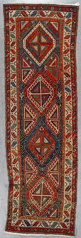 GALLERIMATTA, antik/semiantik Kashgai, ca 317x95 cm.