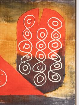 John Walker, mixed media on paper/canvas, signed and dated 1988.