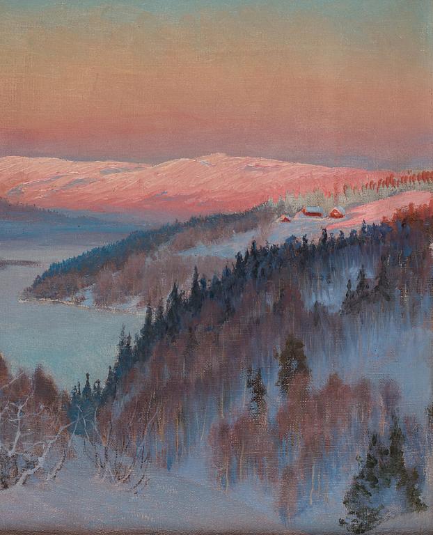 Anshelm Schultzberg, Winter landscape.