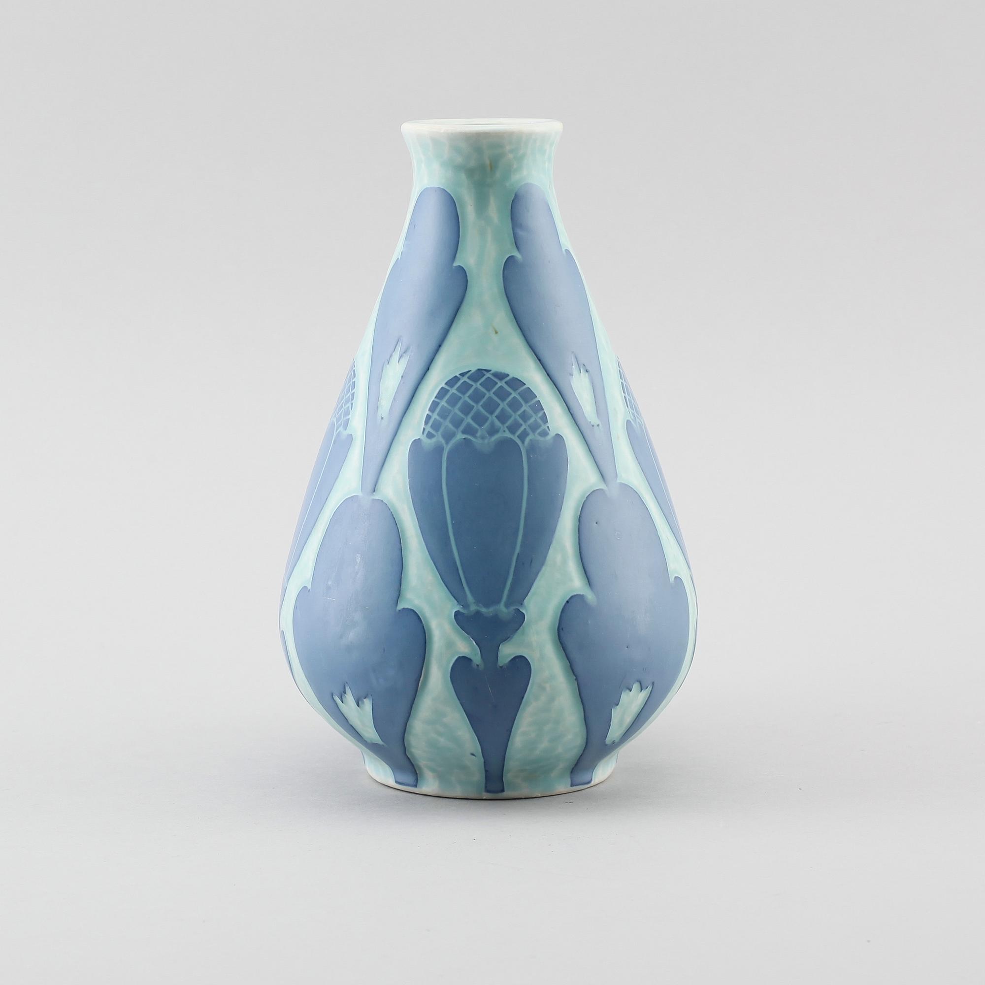 VAS, flintgods, Josef Ekberg, Gustavsberg, 1922.