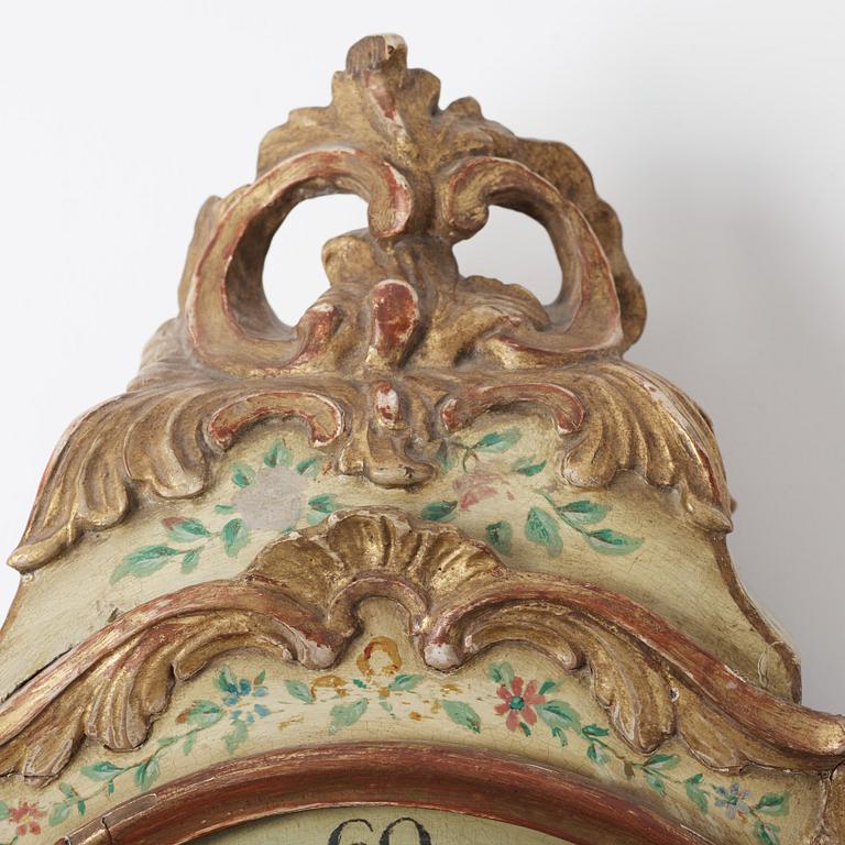 A wall bracket clock, Rococo-style, 20th ct.