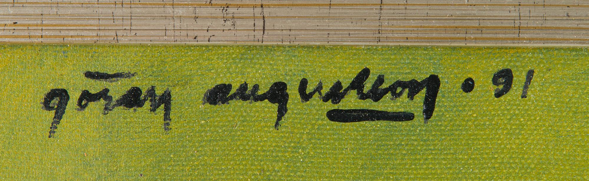 Göran Augustson, "Airisto yöllä ennen sadetta" (Erstan på natten före regnet).