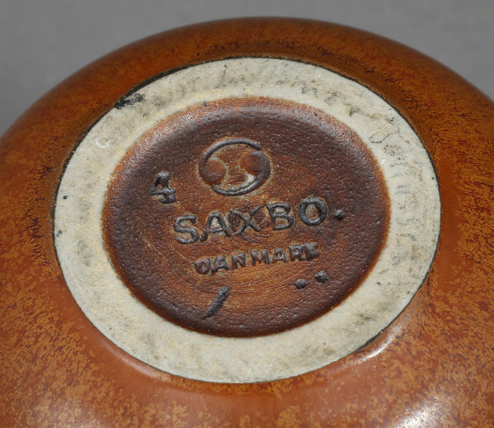 VASER, ett par, stengods, Saxbo, Danmark, 1900-talets mitt.