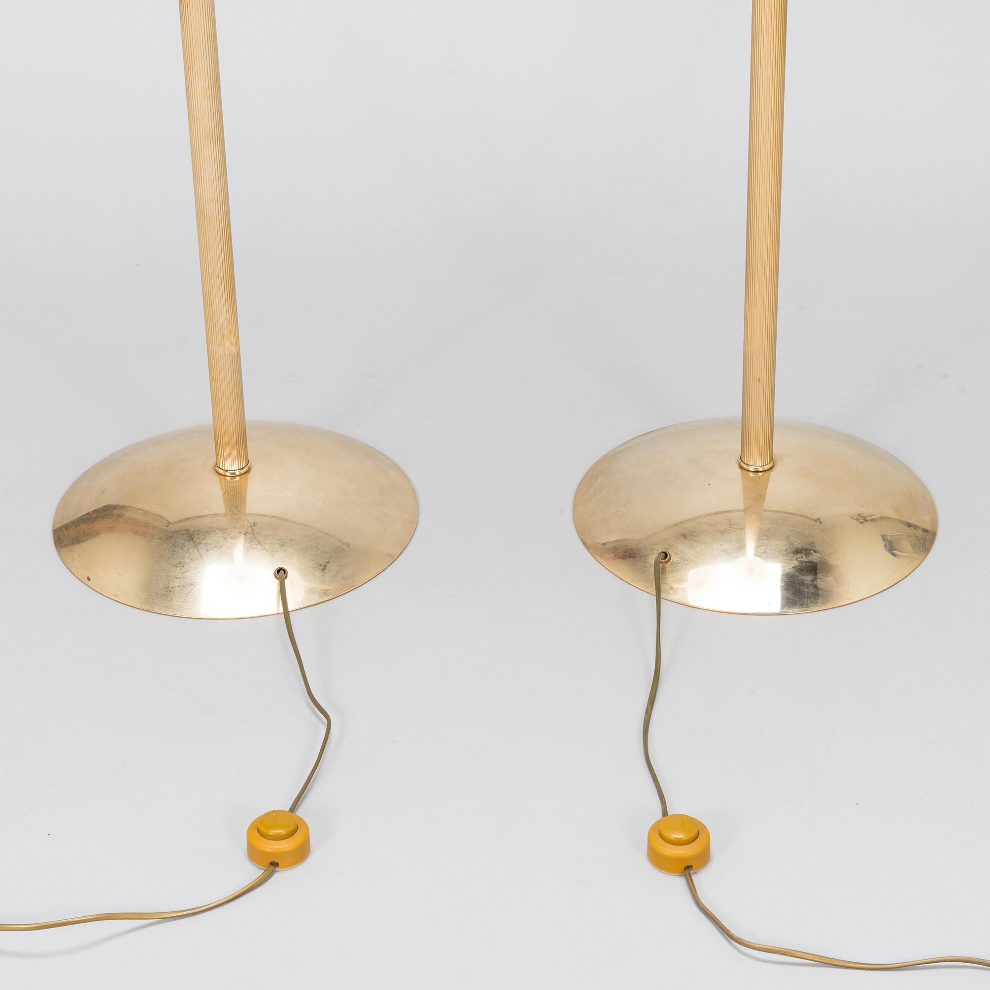 Golvlampor, ett par, Murano, Italien, 1900-talets slut.