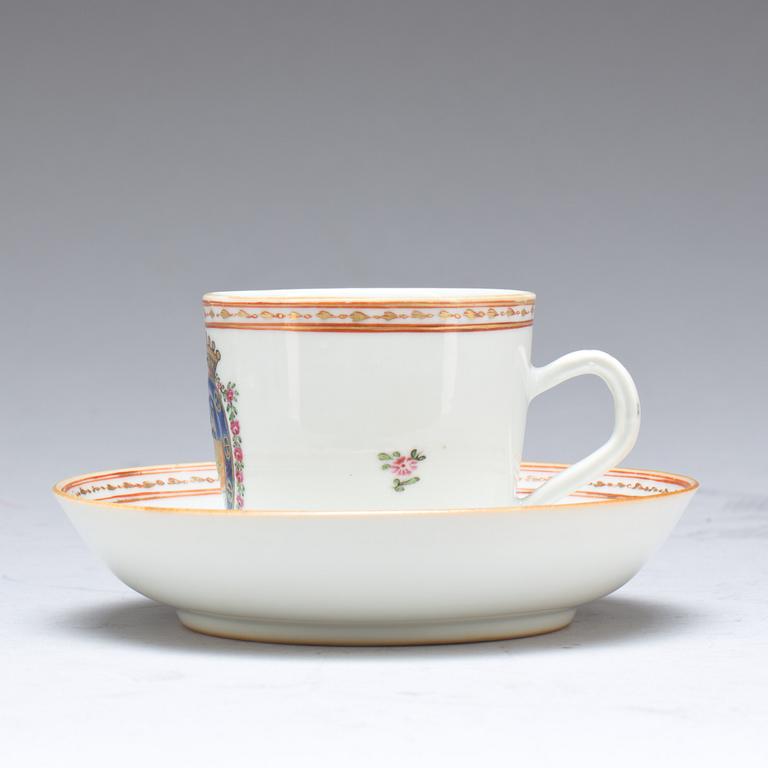 KOPP med FAT, kompaniporslin. Kina, Qianlong (1736-95).