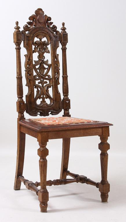 STOLAR, 8 st, nyrenässans, 1800/1900-tal.