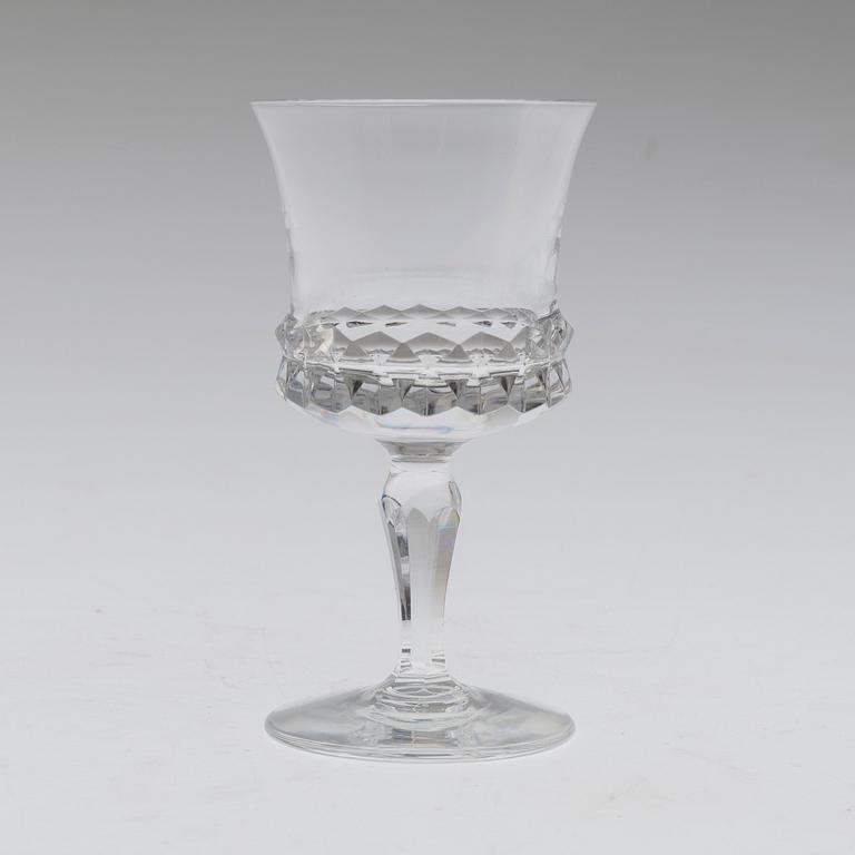 8 sherry glasses, Ingeborg Lundin, Orrefors "Silvia".