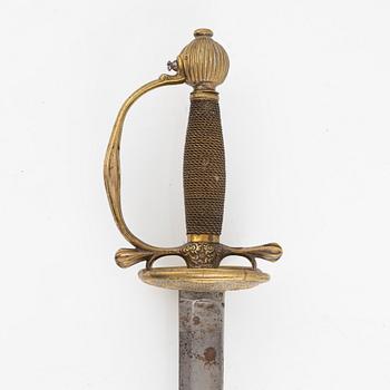 A Swedish infantry officer's sword, circa 1800.