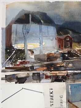 Lars Lerin, Motif from Lofoten.