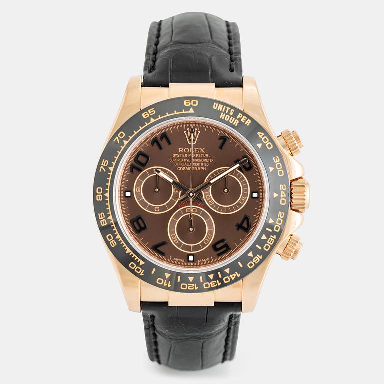 Rolex, Cosmograph, Daytona, "Chocolate Arabic Dial", chronograph, ca 2013.