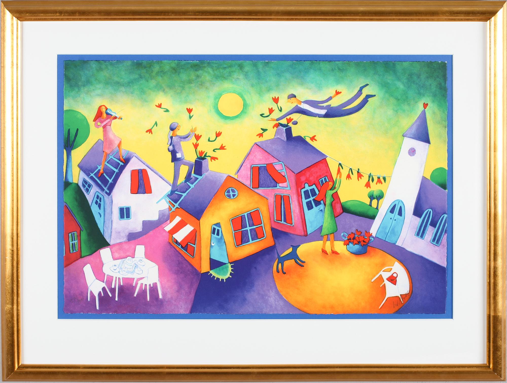 INGRID ROTH, färglitografi, signerad, numrerad 232/290.