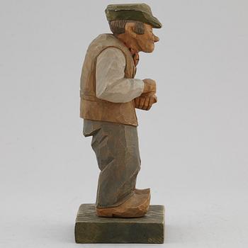 HERMAN ROSELL, sculpture, painted wood, signed and dated 1930.