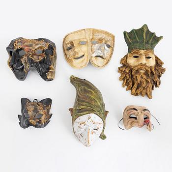 Masks, 6 pcs, including Pernilla Stödberg.