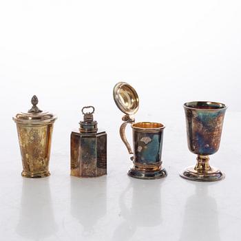 "The Swedish silver treasure", 10 miniatures, silver, GAB, Eskilstuna 1980-1983.