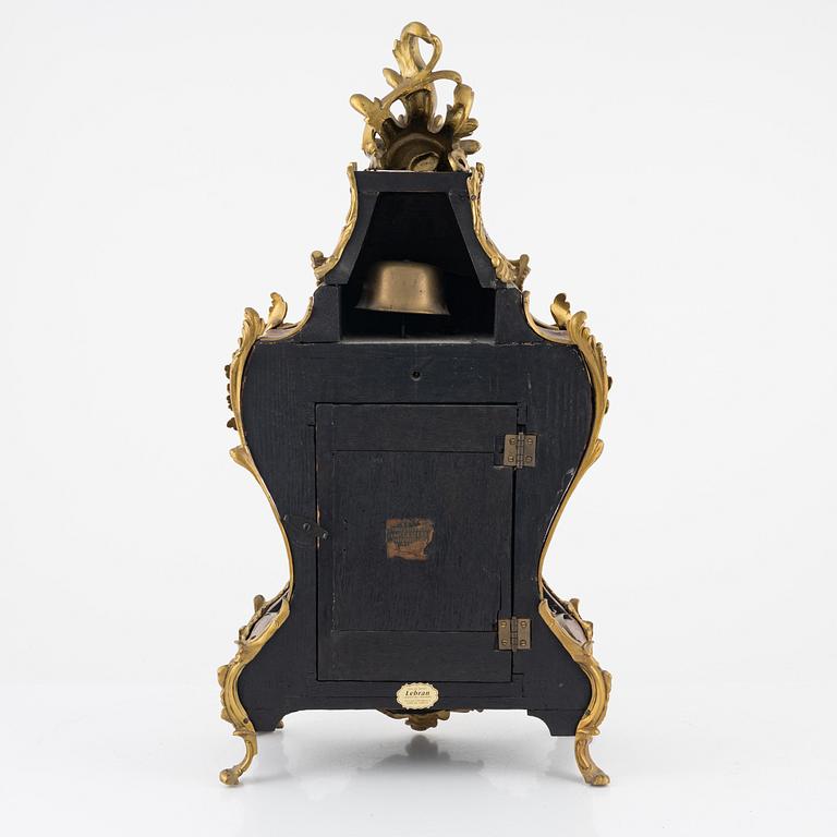 A rococo-style bracket clock, late 19th Century.