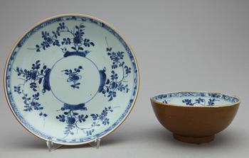 SKÅL och FAT, porslin, Kina, Qianlong, 1700-tal.