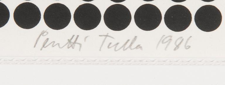 Pentti Tulla, serigrafi, signerad och daterad 1986, numrerad 49/50.