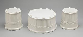 YTTERFODER, 3 st, porslin, prins Eugens Waldemarsudde, Gustavsberg, 1900-tal.