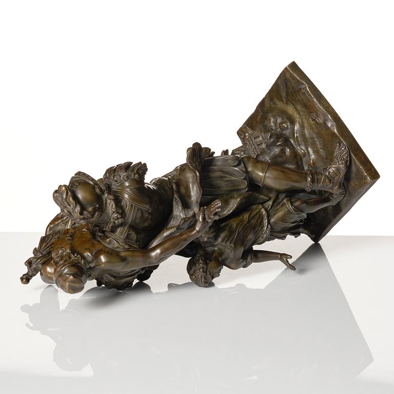 Pierre Lepautre Efter, Aeneas räddar Anchises ur det brinnande Troja.