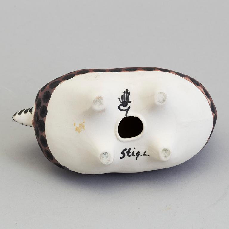 A stoneware figurine by Stig Lindberg for Gustavsberg studio 1952-72.