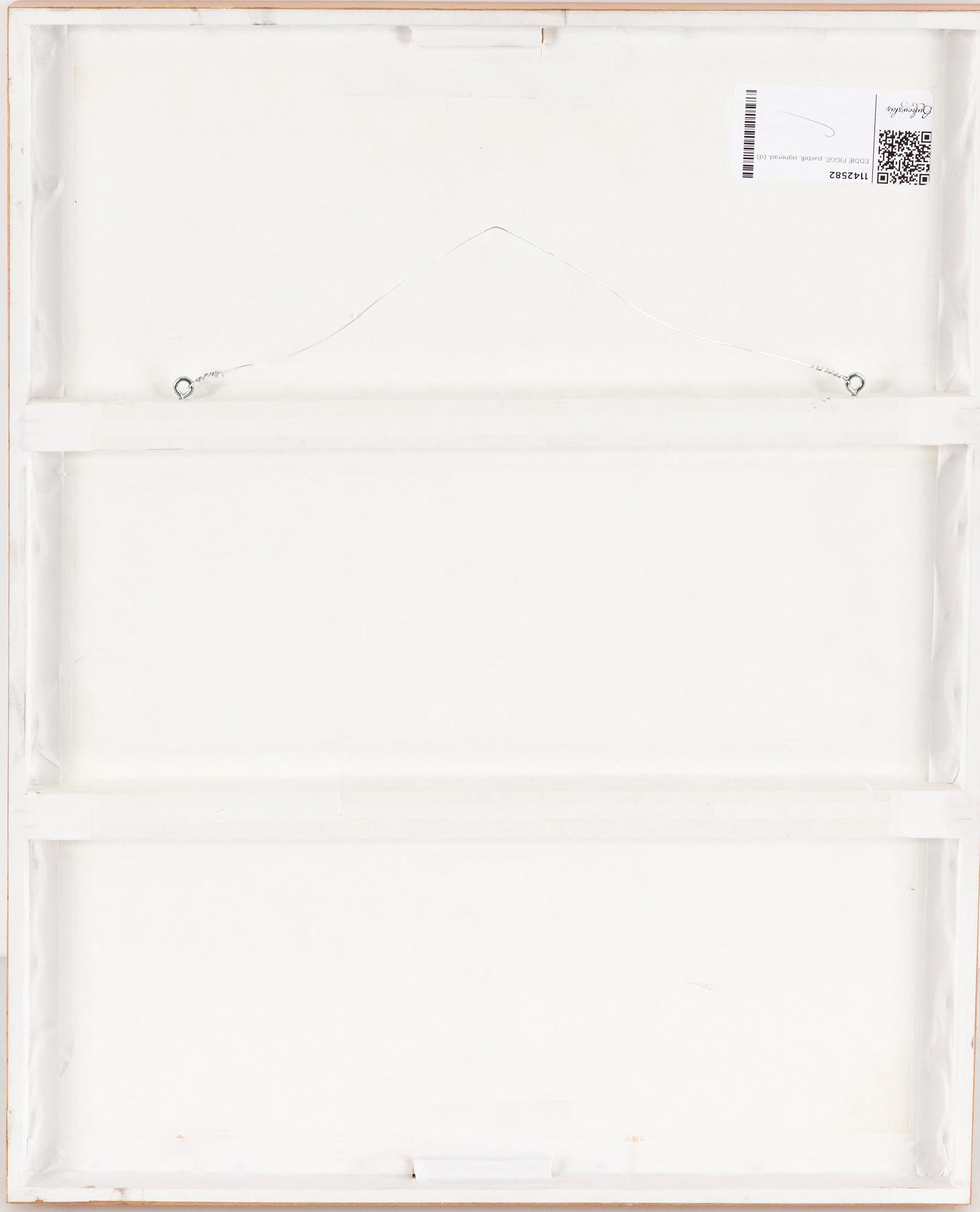 EDDIE FIGGE, pastel, executed in the late 50's, signed.