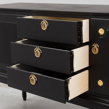 A mid 20th century painted sideboard.