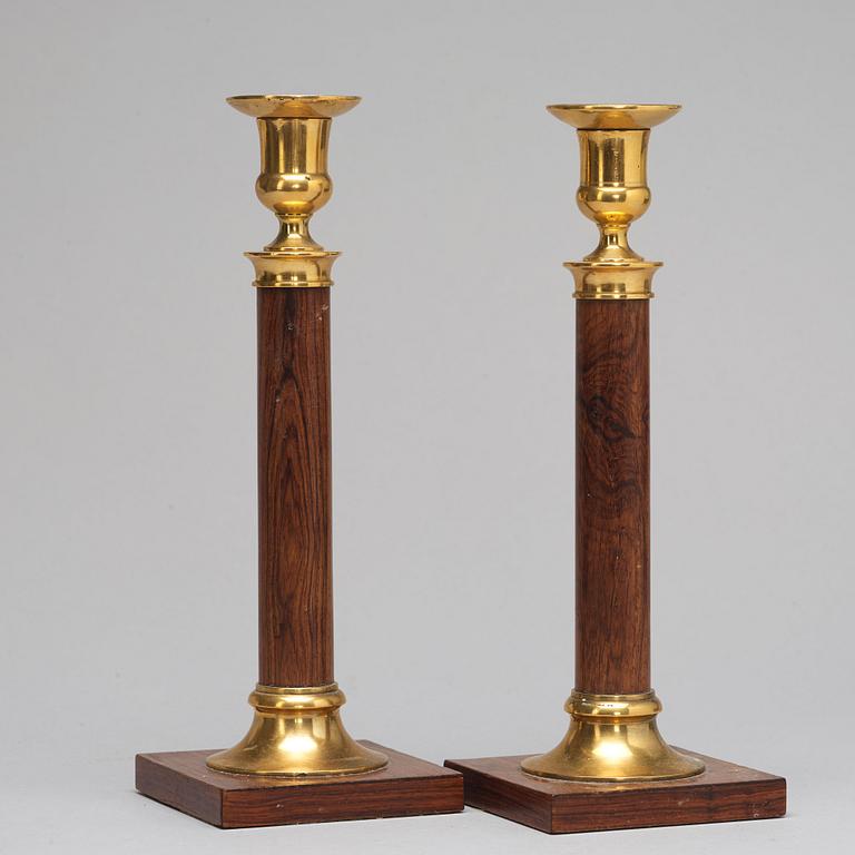 A pair of candlesticks, circa 1900.