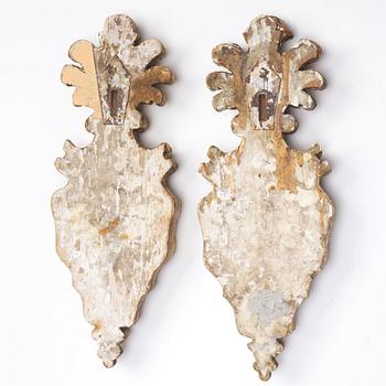 A pair of one-light wall-sconces from the Gustavian Opera House (1782-1892), 19th century.