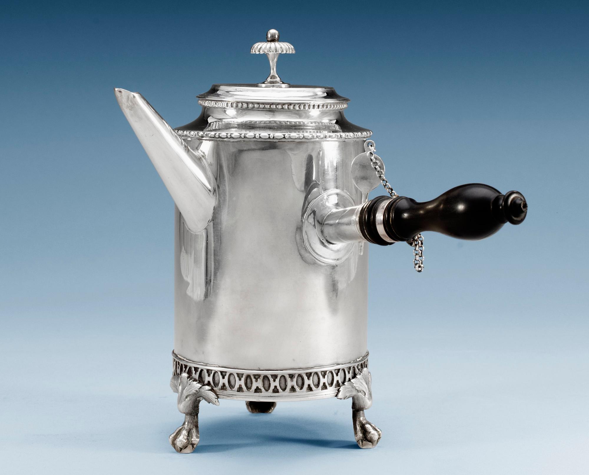 KAFFEKANNA, av Pehr Zethelius, Stockholm 1797. Gustaviansk.