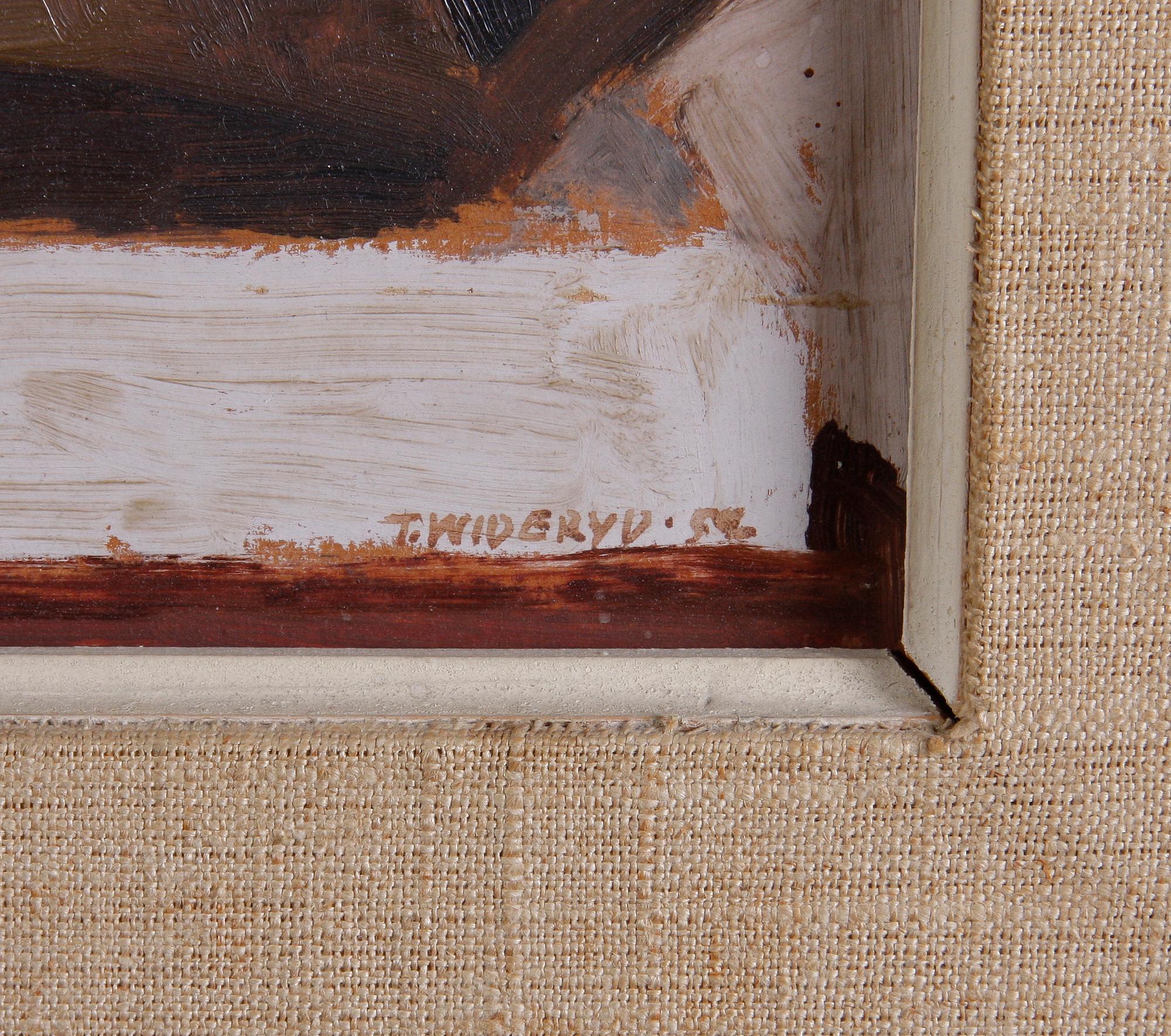 WIDERYD, TORE. Olja på pannå, sign o dat -52.