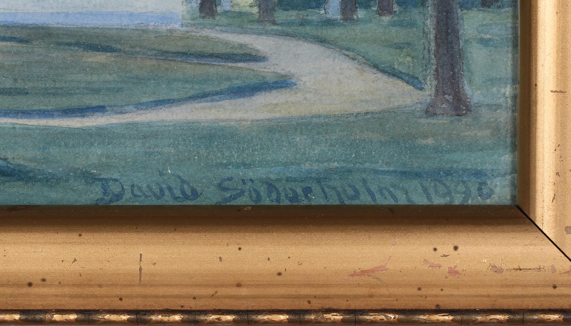 DAVID SÖDERHOLM, akvarell, sign o dat 1920.