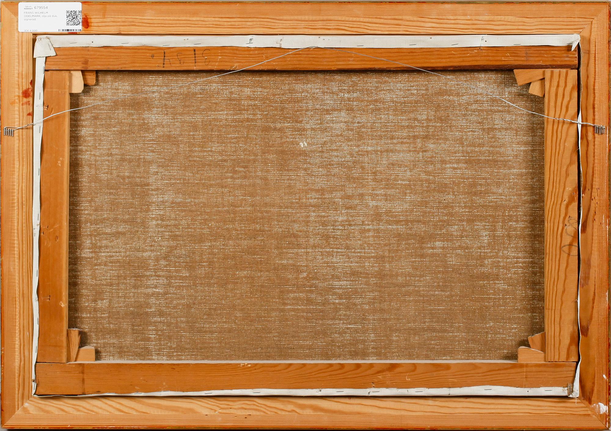 FRANS WILHELM ODELMARK, olja på duk, signerad.