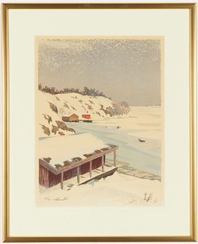 Roland Svensson, lithograph in color, signed and numbered 33/310.